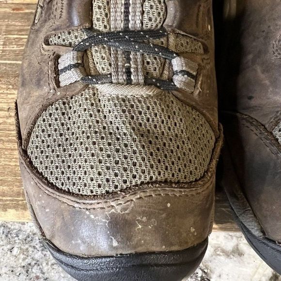 Mens Keen Steens Vent Brown Leather Outdoor Hiking Shoes Sneakers Size 8.5 M GUC - Picture 8 of 10